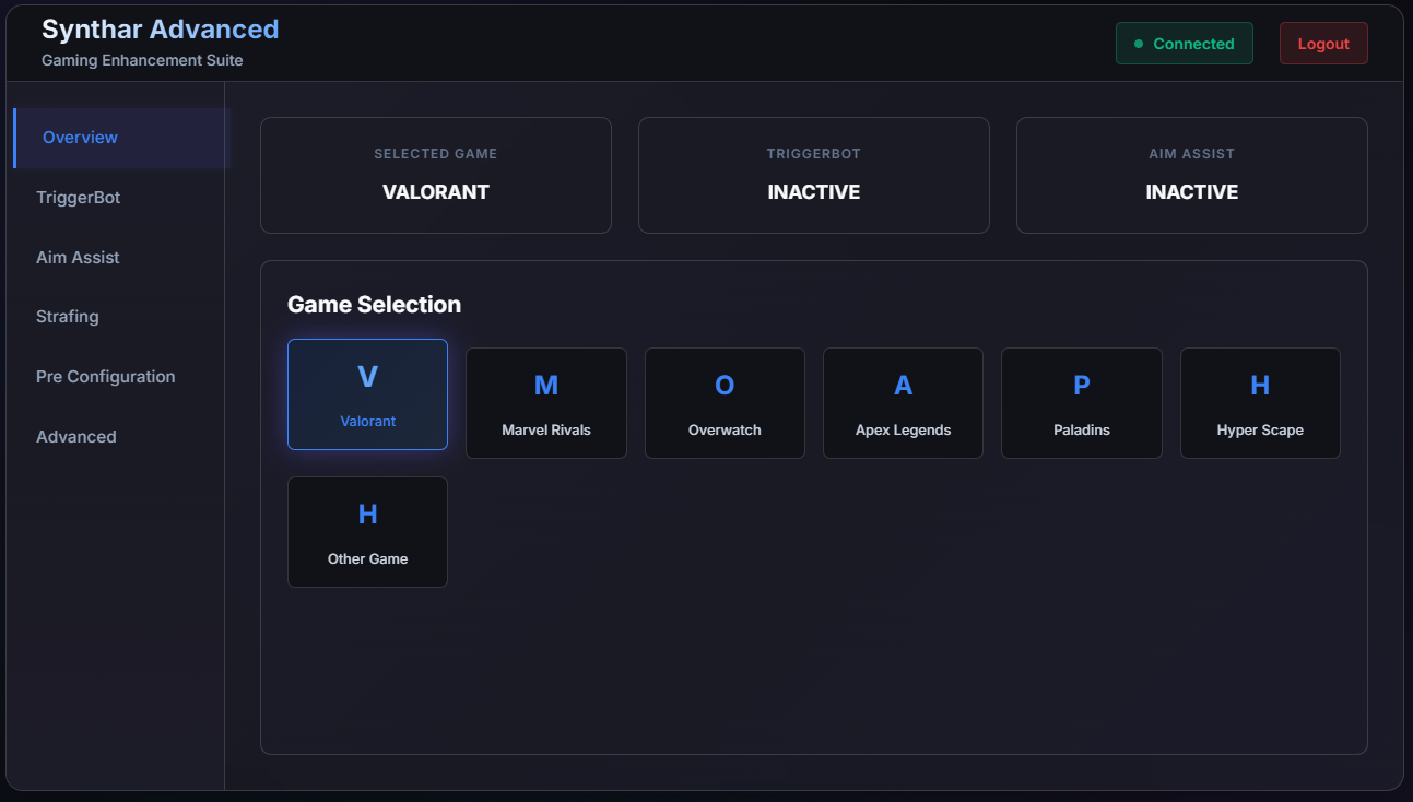 Synthar Advanced Interface