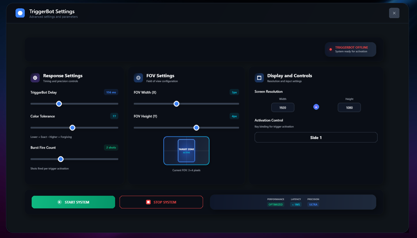 Synthar Standard Settings